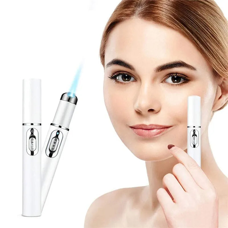 Portable facial beauty device for eye bags removal with disinfection base