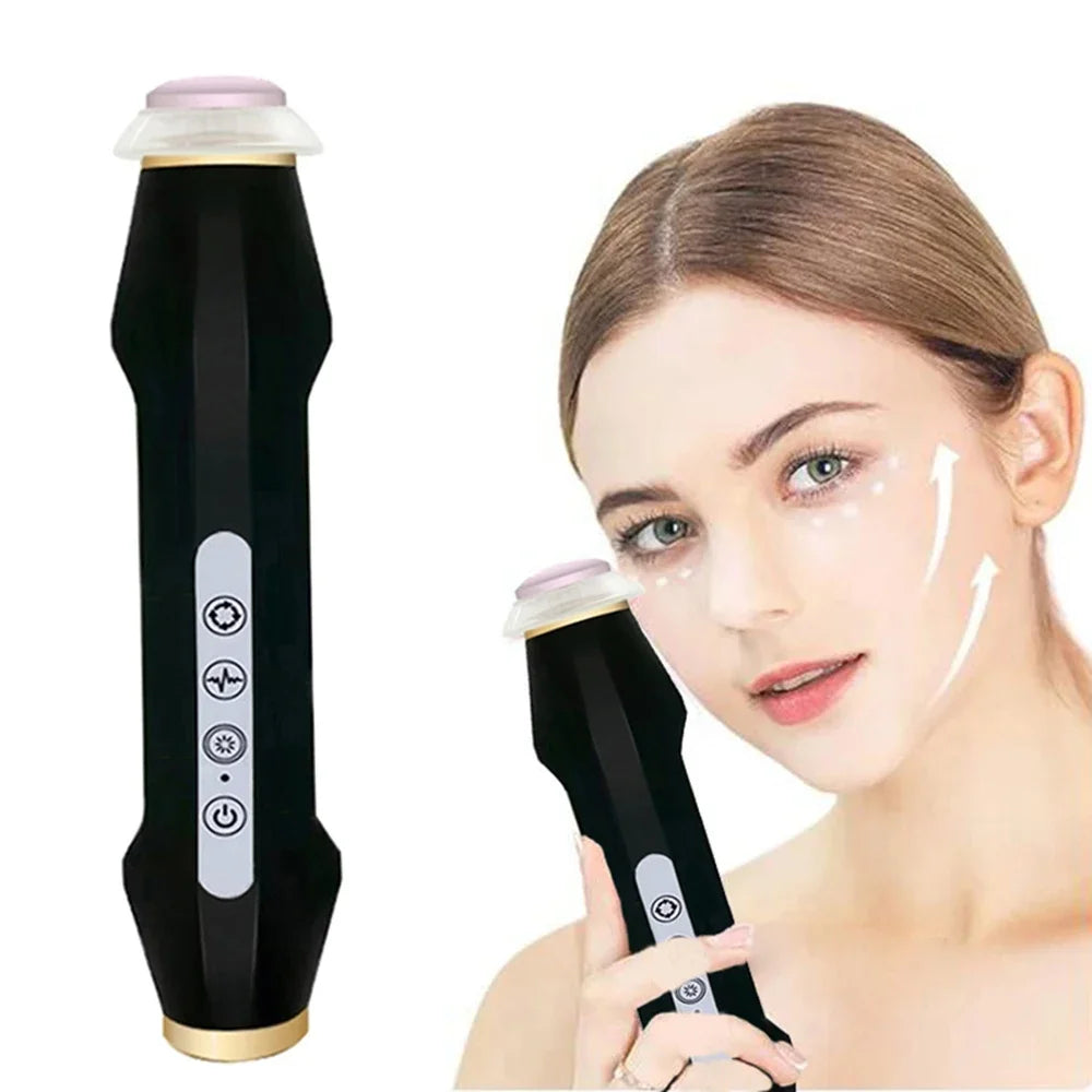 Portable CO2 oxygen bubble pen by amzzonstore, rechargeable facial exfoliating device for SPA skincare and deep cleansing.