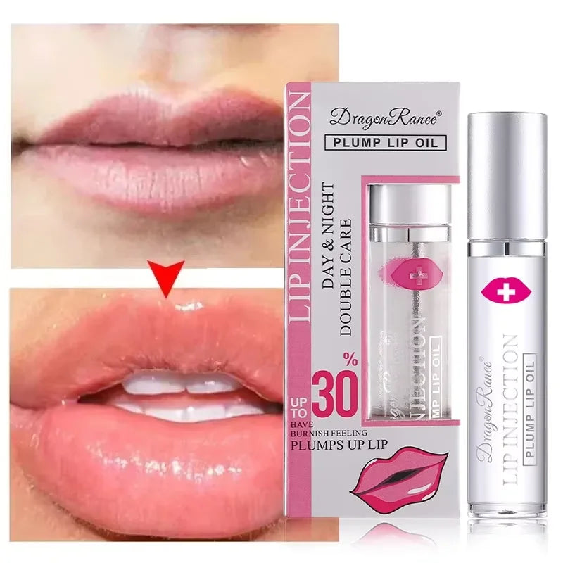 Amzzonstore instant volumising lip plumper oil and gloss with moisturizing and anti-wrinkle serum for fuller, sexy lips.