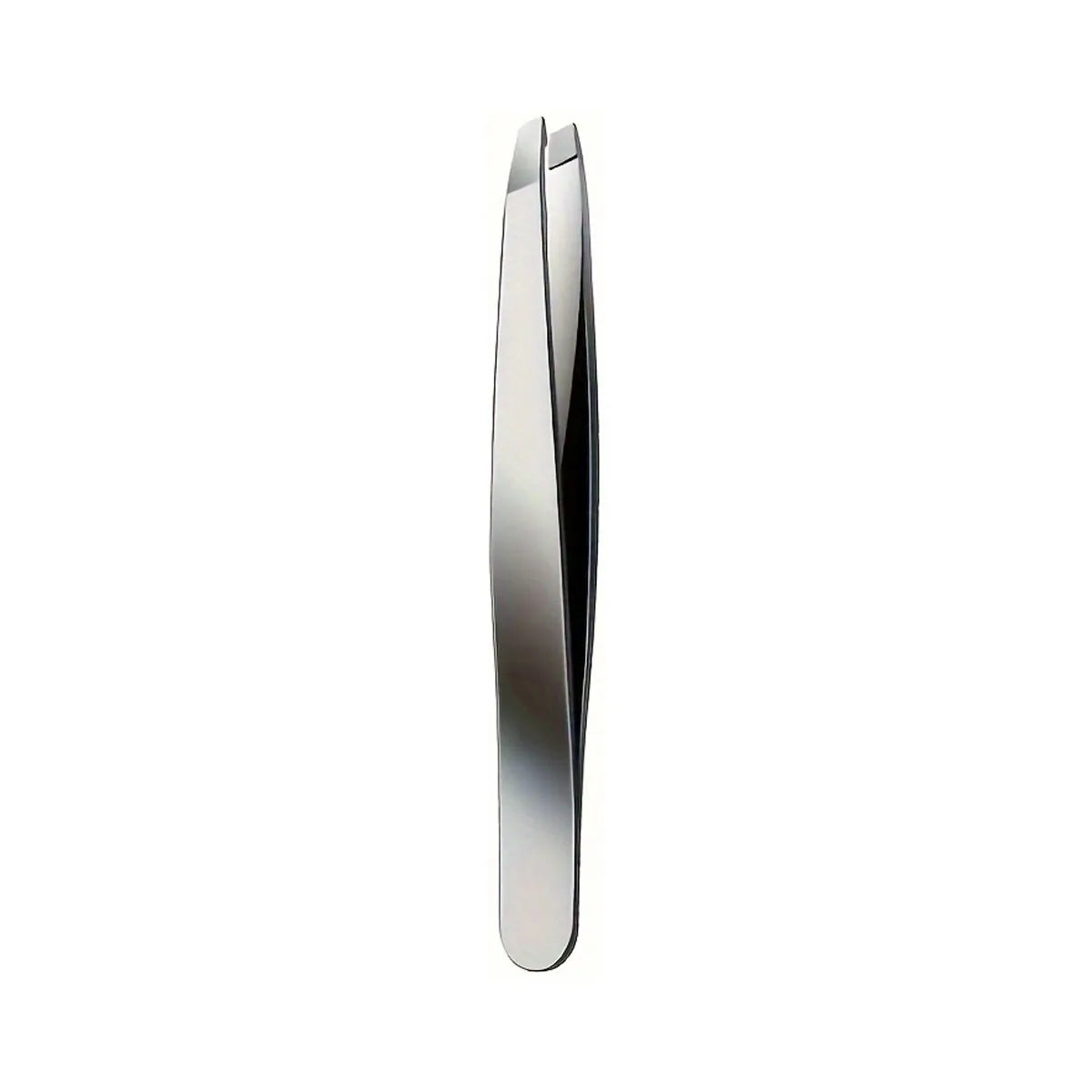 Set of four professional OLOEY stainless steel eyebrow tweezers for precise hair removal and splinter removal on face.