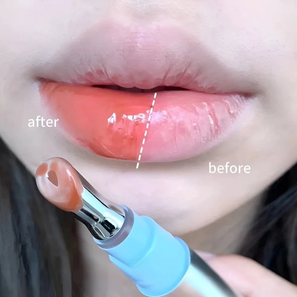 Metal head ice diamond essence lip tint from Amazonstore with mirror water light glass gloss for moisturized, plump lips and wrinkle reduction