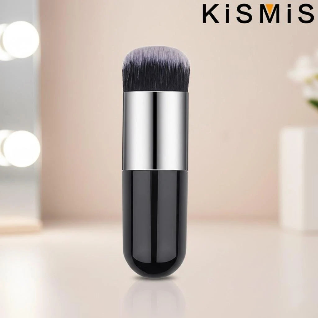 Set of professional flat cream makeup brushes by amzzonstore, including face, cheek, contour, blush, and foundation brushes for flawless application.