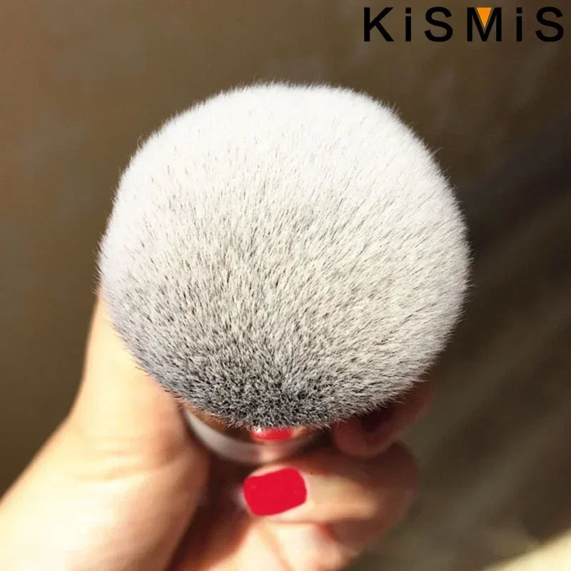 Set of professional flat cream makeup brushes by amzzonstore, including face, cheek, contour, blush, and foundation brushes for flawless application.