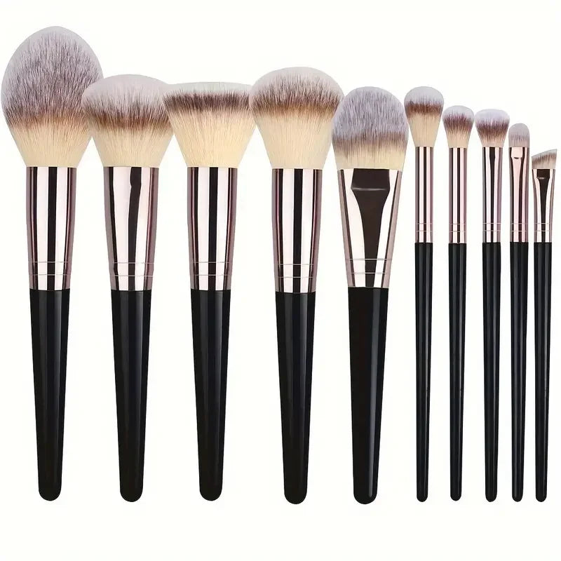 Set of 20 professional amzzonstore makeup brushes with soft, fluffy eyeshadow, foundation, concealer, blush, and kabuki brushes for women.
