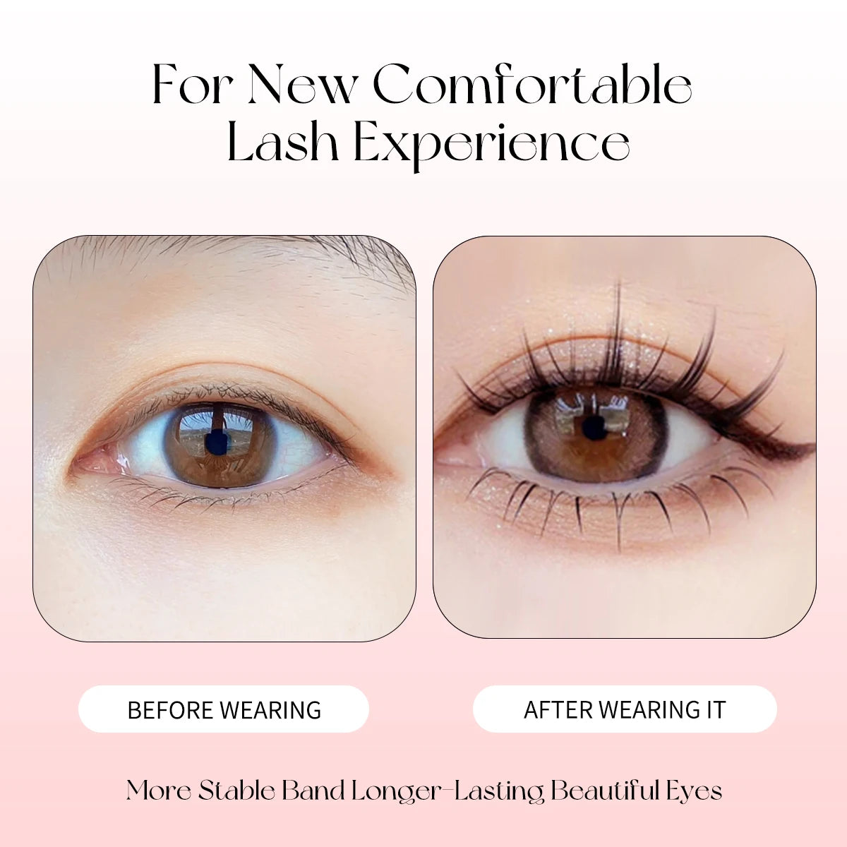 Sosweet Soft Natural Manga Lashes by amzzon.store, 5 pairs of wispy anime strip eyelashes for Korean doll makeup look.