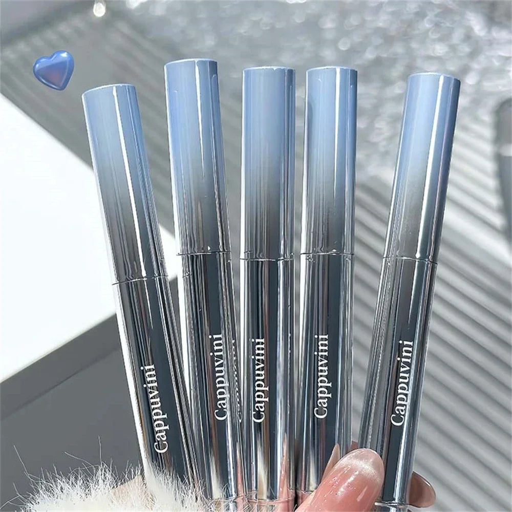 Amzzonstore metal head ice diamond essence lip tint with mirror, water light glass lip gloss, moisturizing and plumping for lips