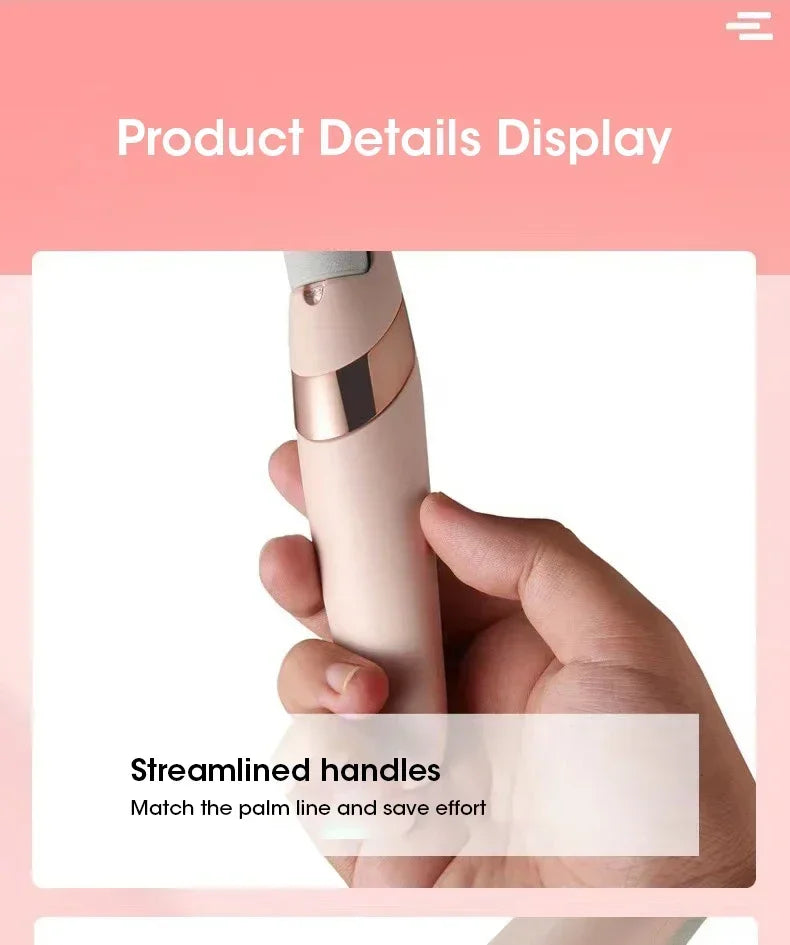 Rechargeable electric callus remover for feet by amzzonstore, waterproof portable foot file and pedicure tool with ergonomic design.