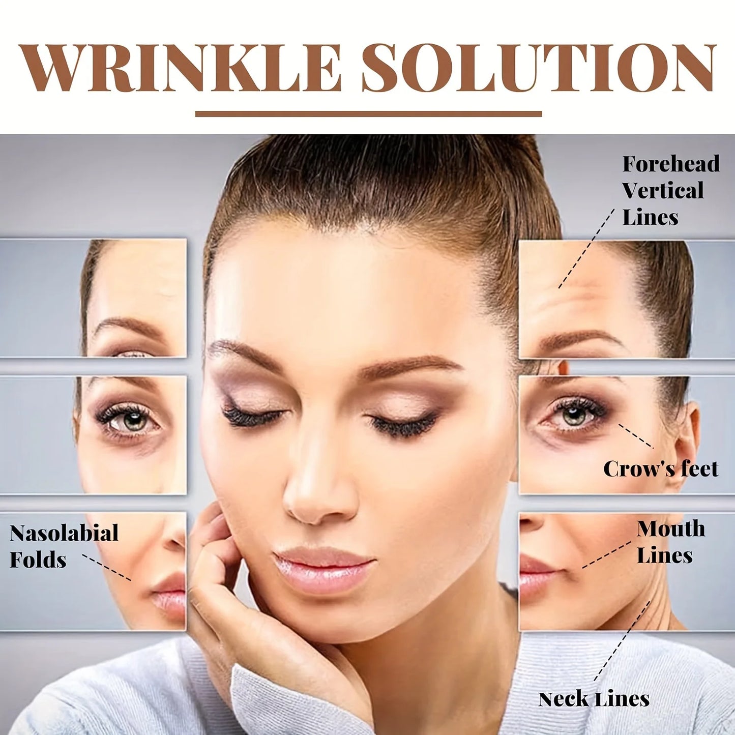 Amzzonstore face and neck wrinkle removal tape, high elasticity face sticker for forehead, neck, lips, and chin care.