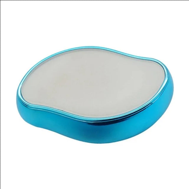 Crystal Hair Eraser by amzzon.store, reusable exfoliating hair removal tool with a smooth, rounded surface for body skin.