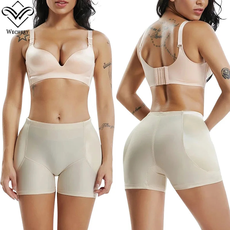 Plus size amzzon.store Wechery padded butt lifter and hip enhancer shaper, showing a comfortable, contoured fit on a model.