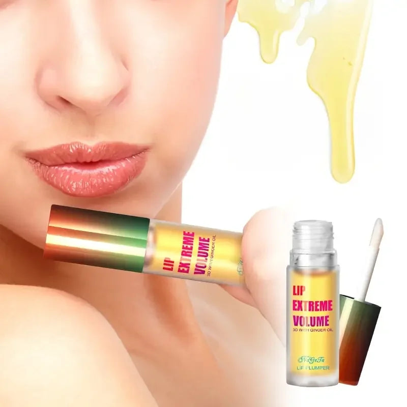 Ginger and mint lip plumper oil from amzzonstore, featuring a serum for fuller, smoother, and youthful-looking lips.