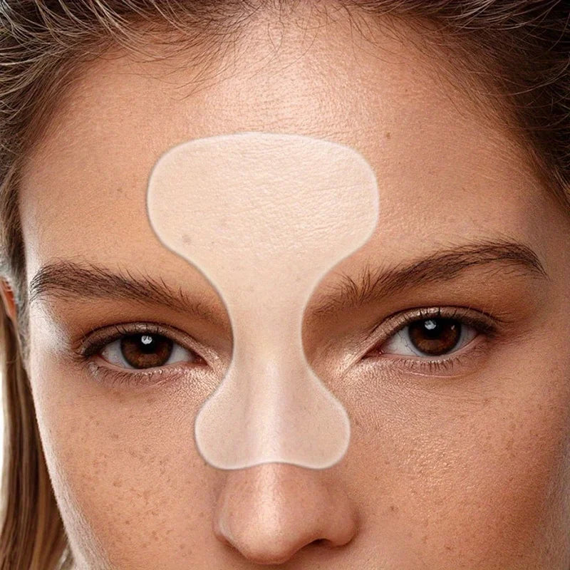 Reusable silicone facial patches for wrinkle reduction and skin rejuvenation, designed for anti-aging skincare treatment.