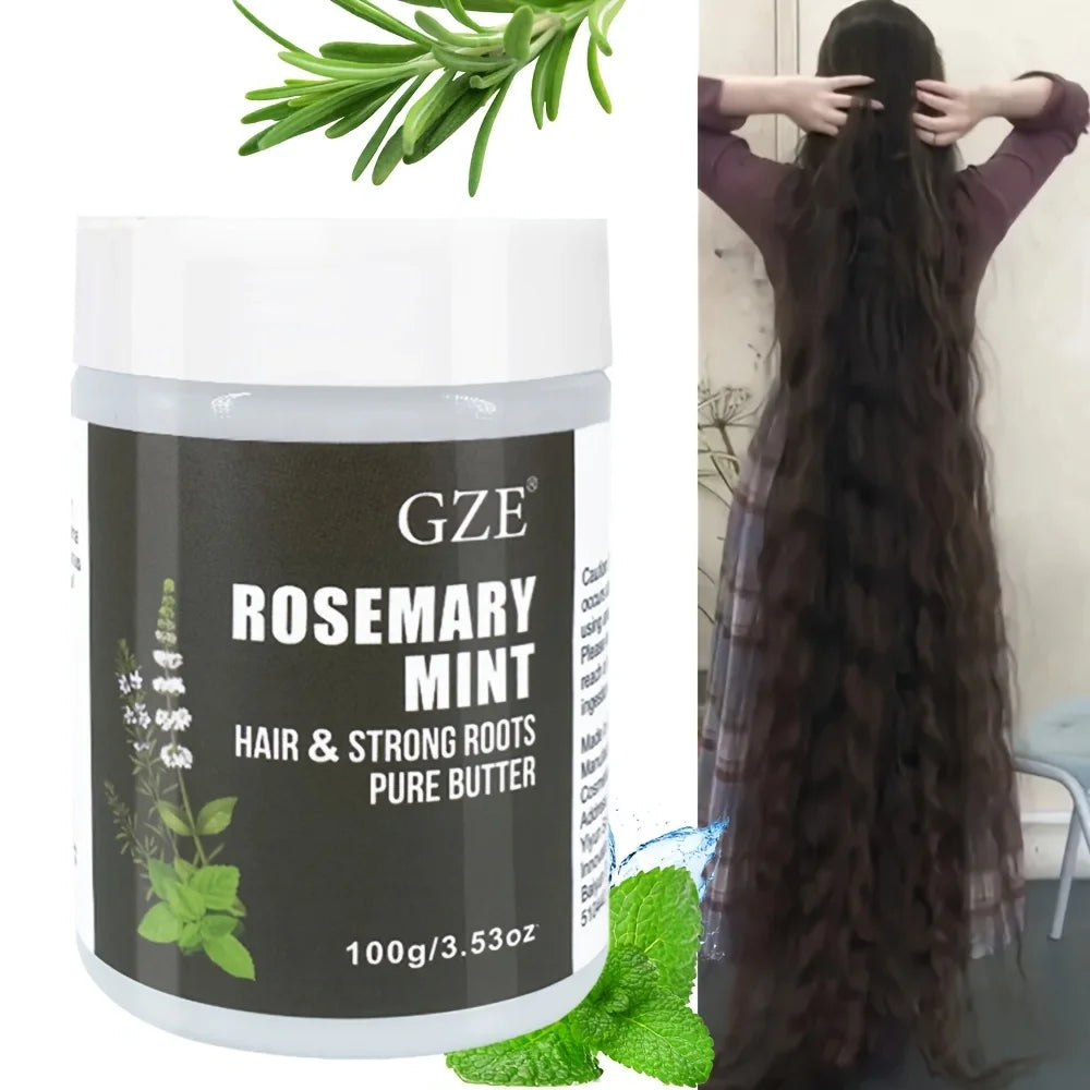 GZE natural rosemary mint hair growth butter and damage repair treatment 100g.
