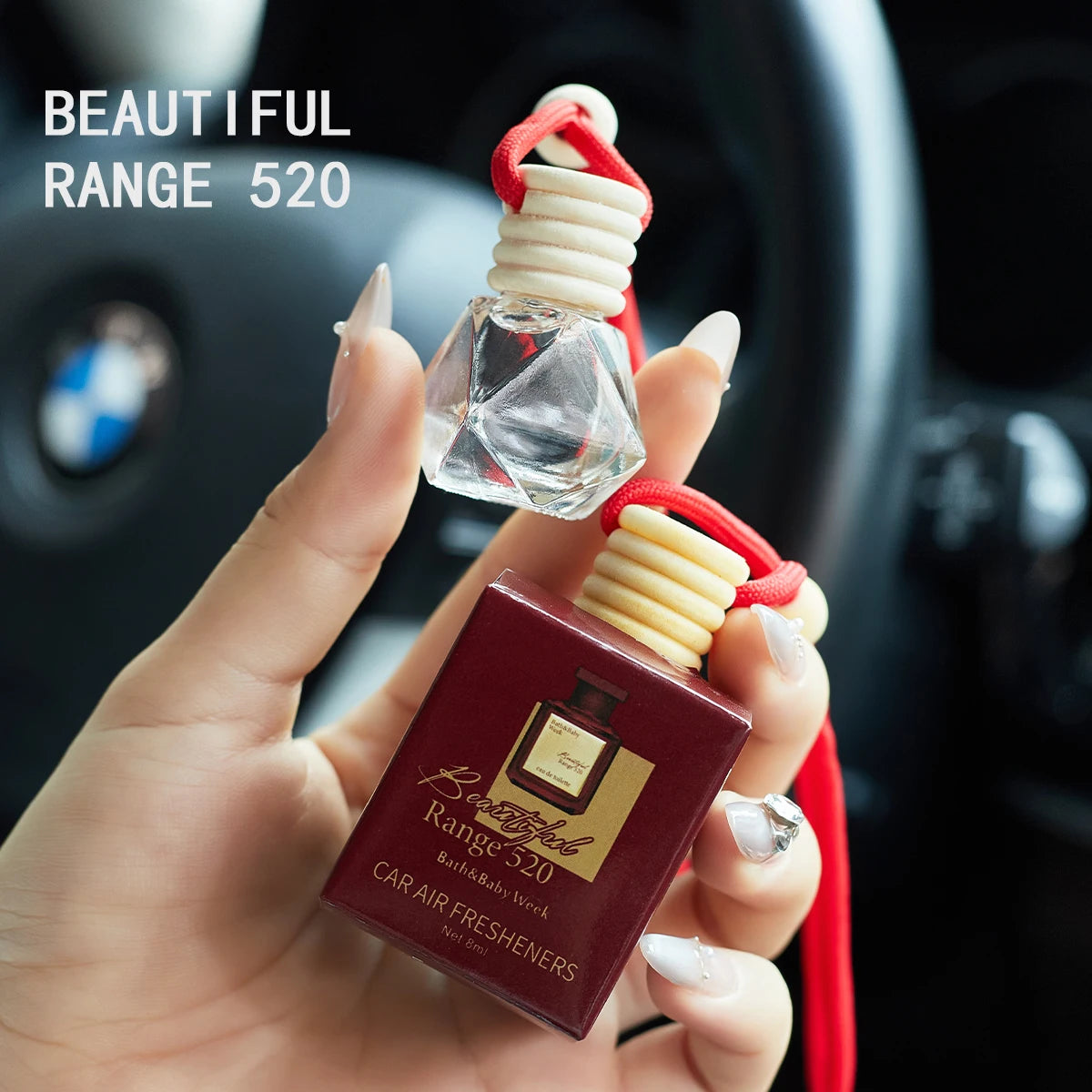 Car perfume air freshener by amzzonstore for interior use, long-lasting fragrance to keep vehicle smelling fresh and charming.