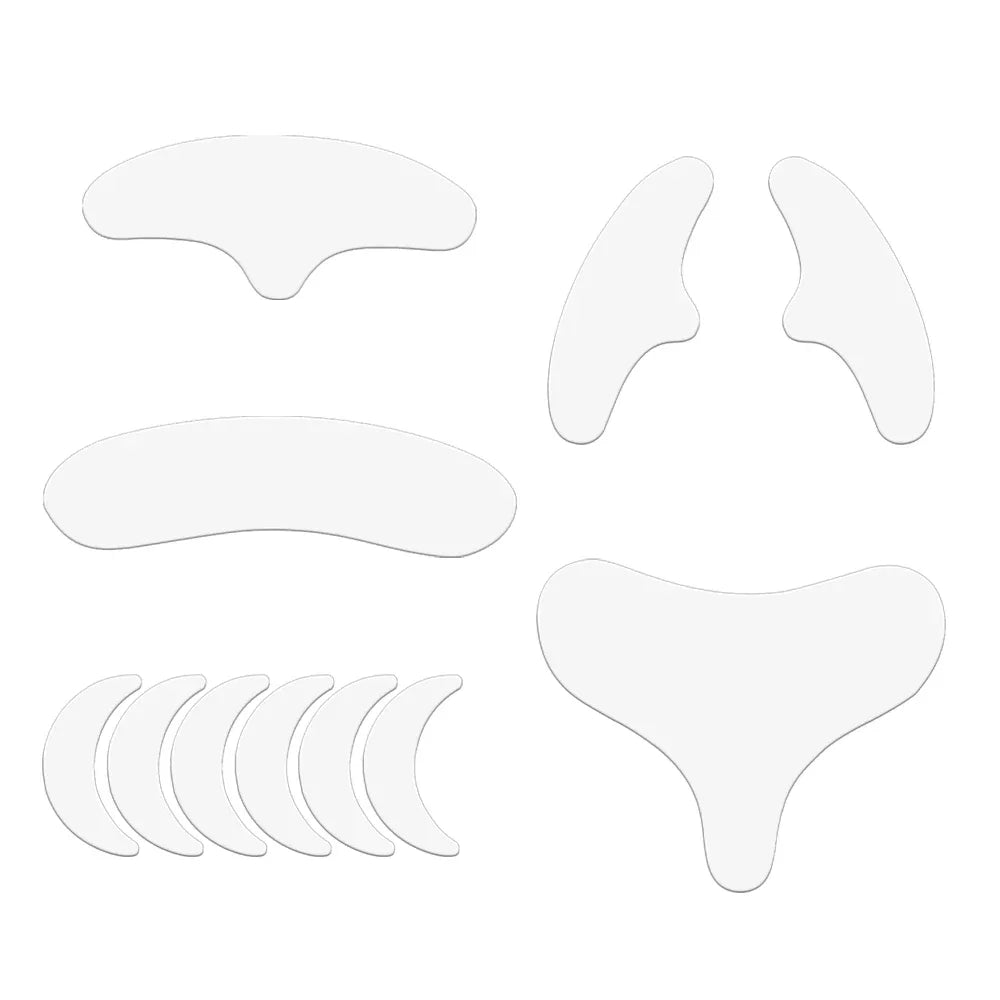 Reusable silicone anti-wrinkle face and neck patch from amzzonstore, designed to reduce wrinkles and lift facial skin.
