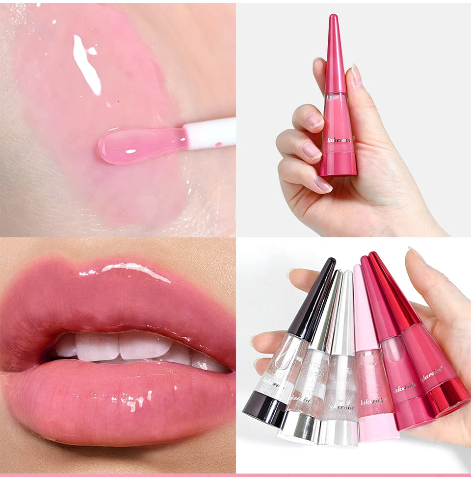 Amzzonstore Lakerain Lip Plumper Gloss Oil with long-lasting moisture, volume boost, and hydrating, non-drying lip oil.