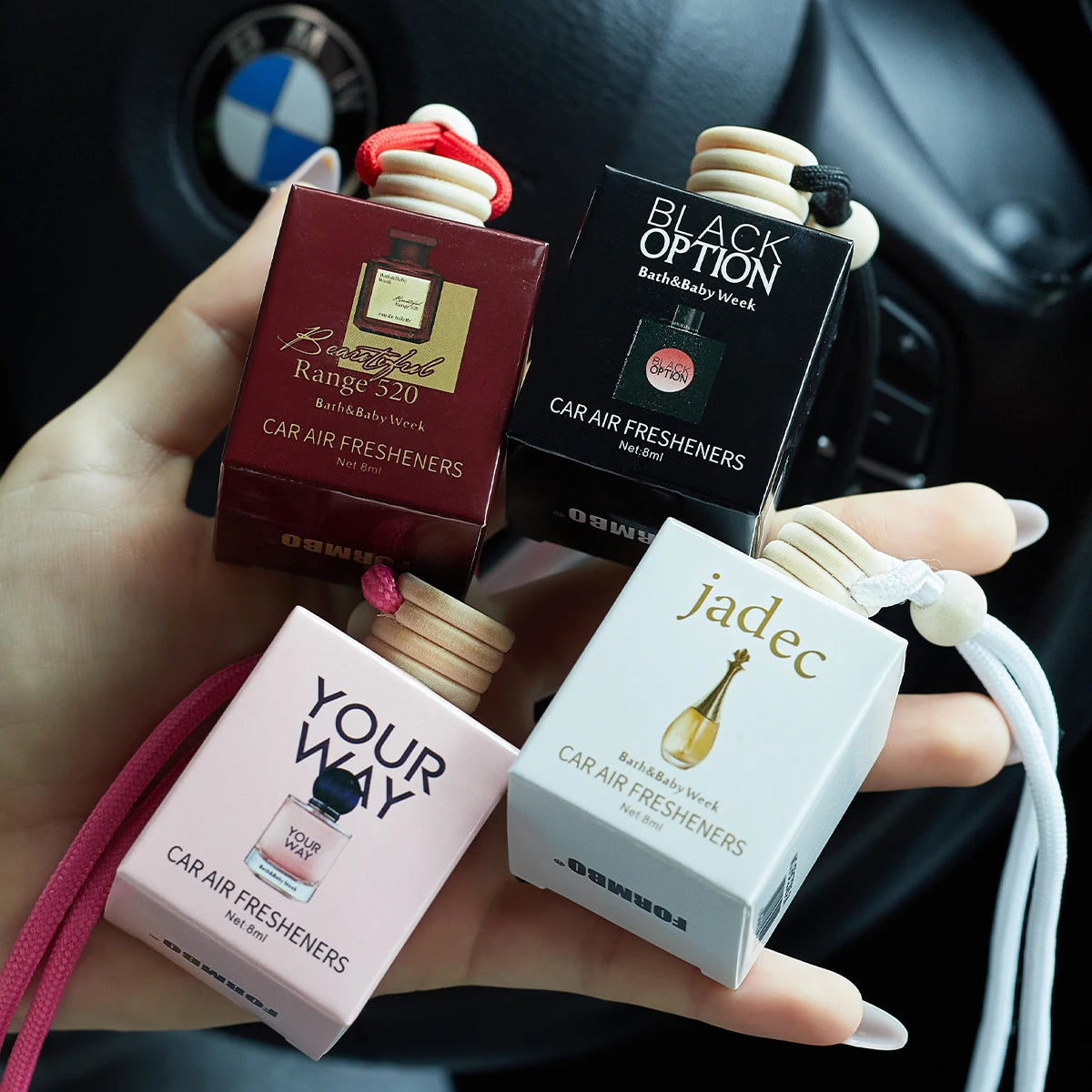 Amzzonstore car perfume air freshener with sleek design, designed to keep car interior smelling fresh and charming long-term.