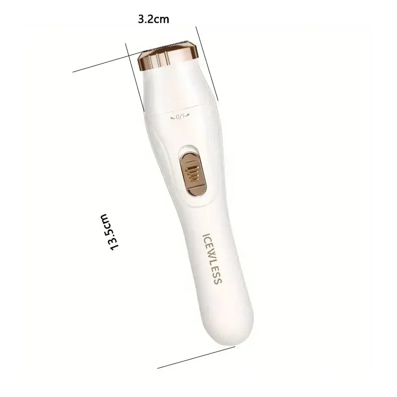 Amzzonstore 3-in-1 electric hair removal set with nose hair trimmer, suitable for underarm, leg, and nose hair, USB rechargeable device.
