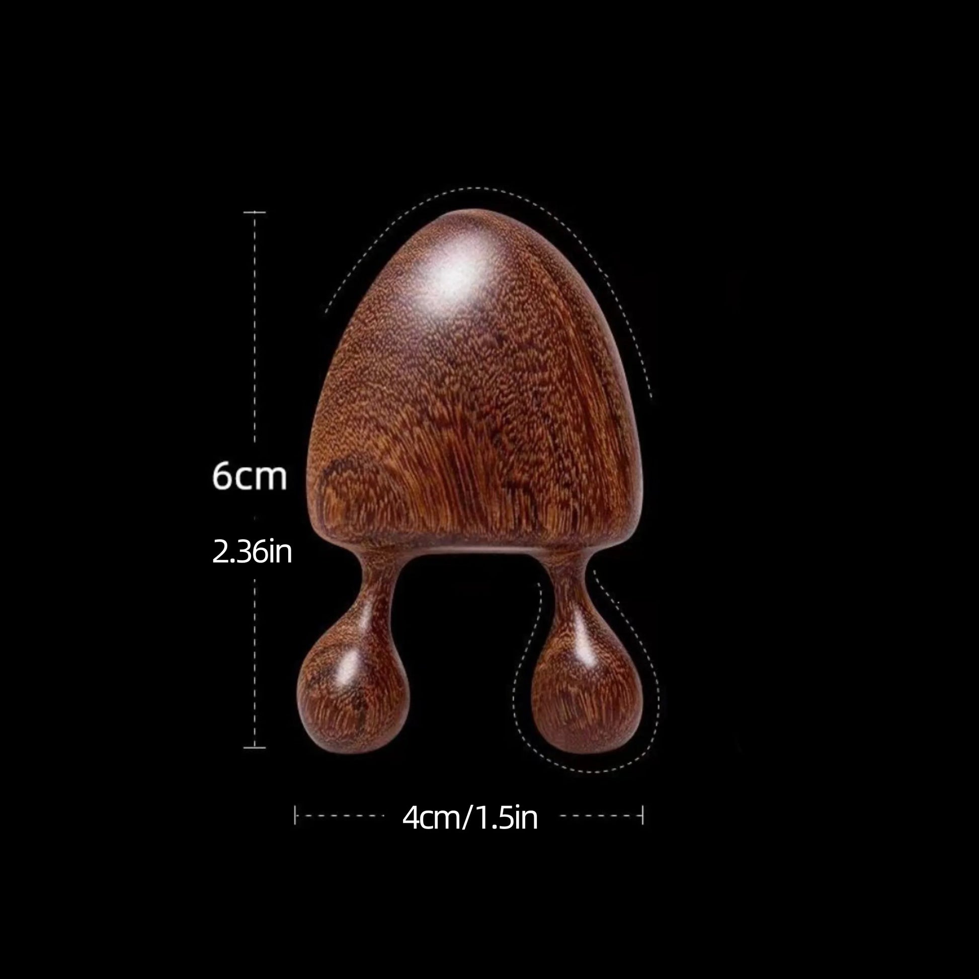 Sandalwood face and nose massager by amzzonstore with snail design for facial meridian massage and eye relief.