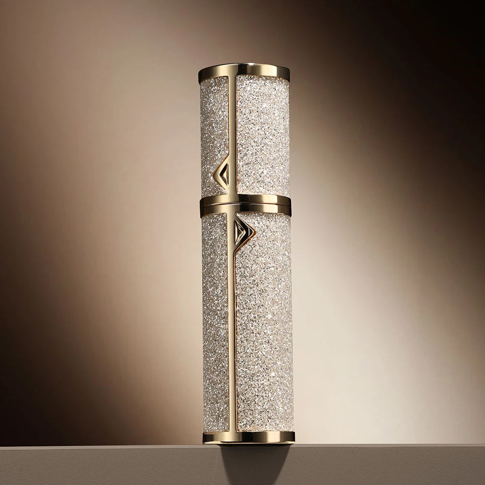 Refillable 5ML leather perfume atomizer spray bottle with compact design, perfect for travel and on-the-go fragrance reapplication.