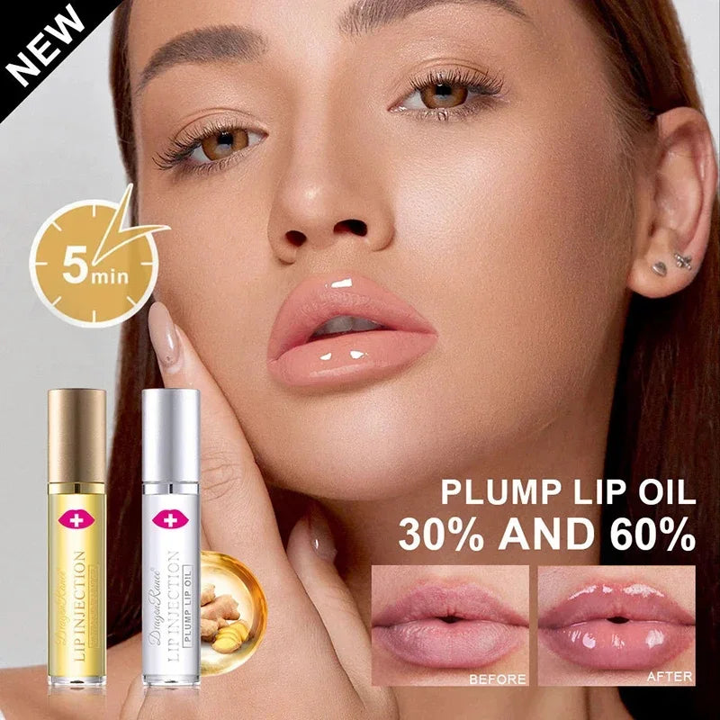 Amzzonstore lip plumper oil and gloss with moisturizing, anti-wrinkle serum, enhancing and adding volume to lips.