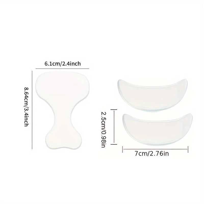 Reusable silicone facial patches for wrinkle reduction and skin rejuvenation, designed for women by amzzonstore.