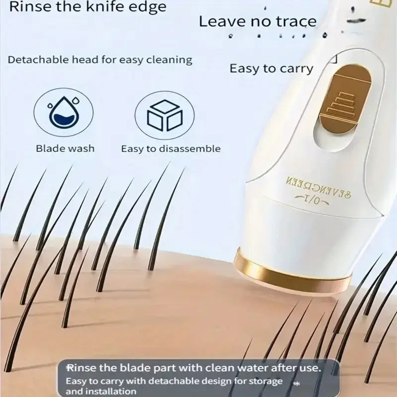 USB rechargeable 3-in-1 electric hair removal set by amzzonstore featuring nose hair trimmer, underarm, and leg hair removal device.