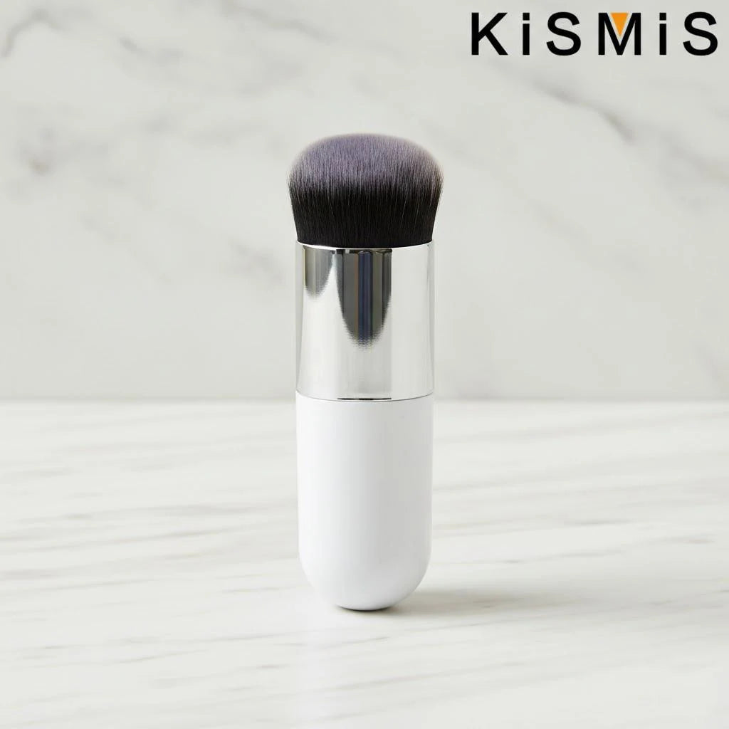 Set of professional flat cream makeup brushes by amzzonstore, including face, cheek, contour, blush, and foundation brushes for flawless application.