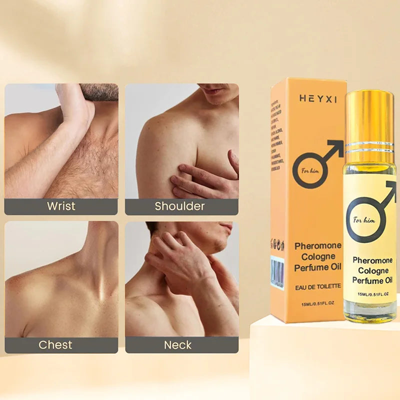 Amzzonstore pheromone cologne perfume oil for men and women, portable travel-sized fragrance for romantic occasions