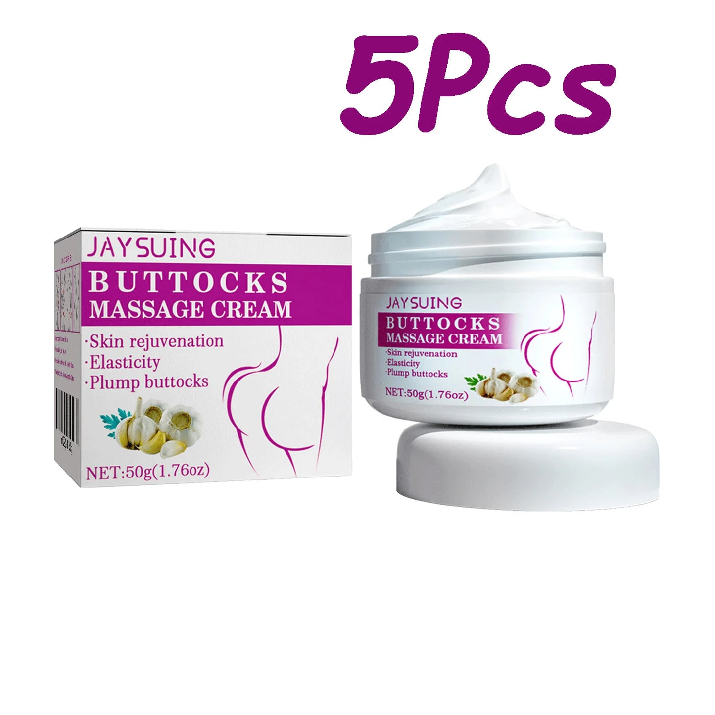 Jaysuing Hip & Buttock Care Cream by amzzon.store, natural firming and shaping lotion for women with a smooth, creamy texture.