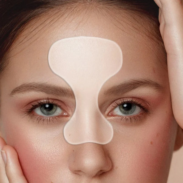 Reusable silicone facial patches for anti-wrinkle treatment, designed for skin rejuvenation and wrinkle reduction for women.
