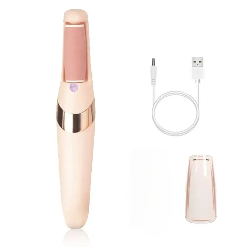 Rechargeable electric callus remover for feet by amzzonstore, waterproof portable foot file for pedicure and callus removal.