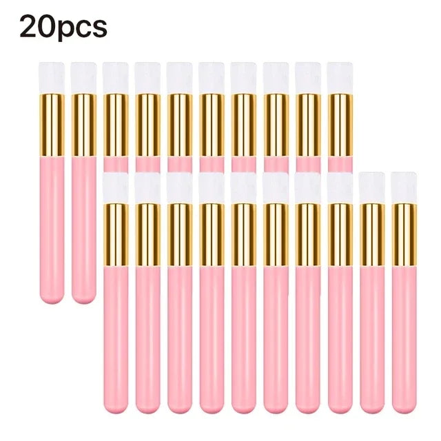 Set of 10/20/50 eyelash cleaning brushes for lash extensions and pore cleaning, blackhead remover, with lash shampoo brush for makeup tools