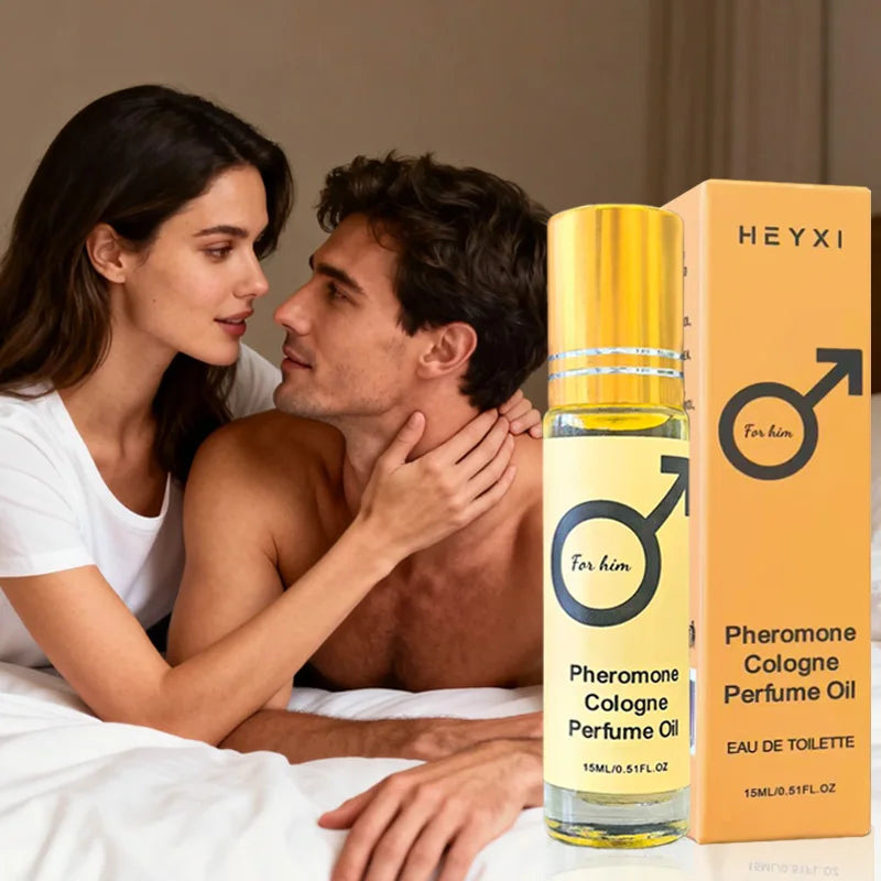Amzzonstore pheromone cologne perfume oil for men and women, portable travel bottle, long-lasting romantic fragrance.