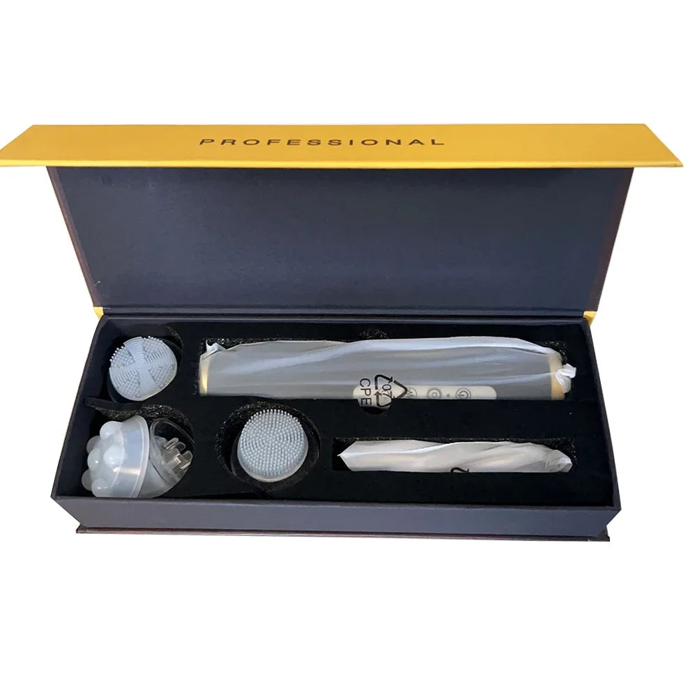 Portable CO2 oxygen bubble pen by amzzonstore for facial exfoliation and cleansing, handheld device with spa beauty capsules.