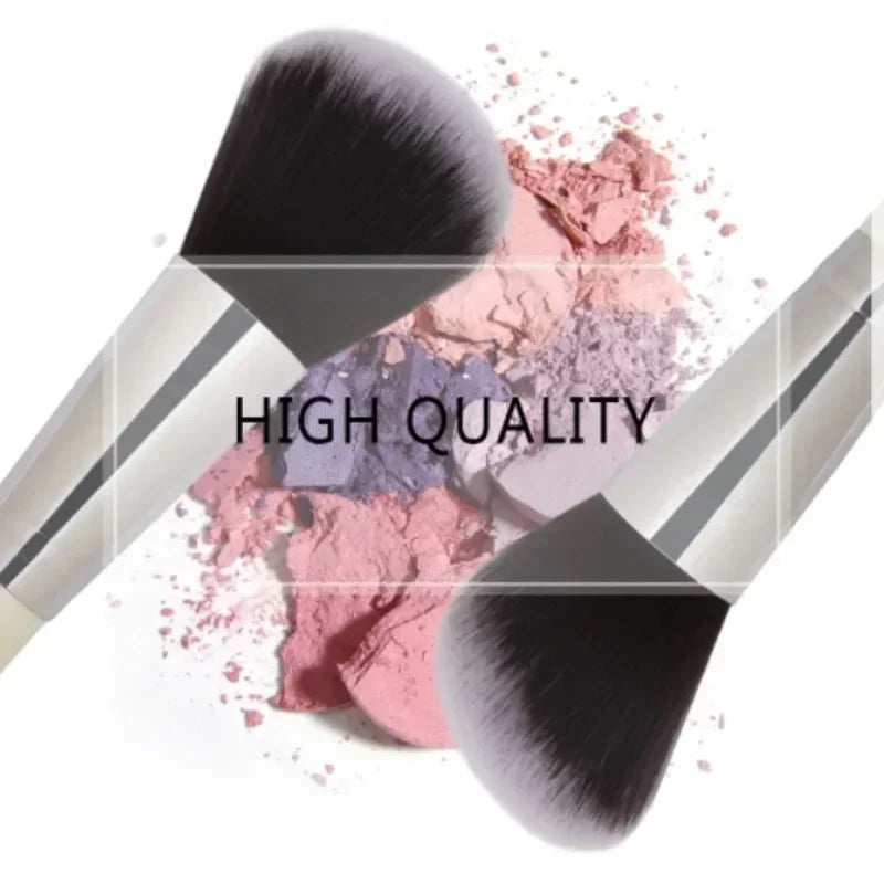 Professional makeup brushes tools set combo pack with synthetic hair and wooden handle.