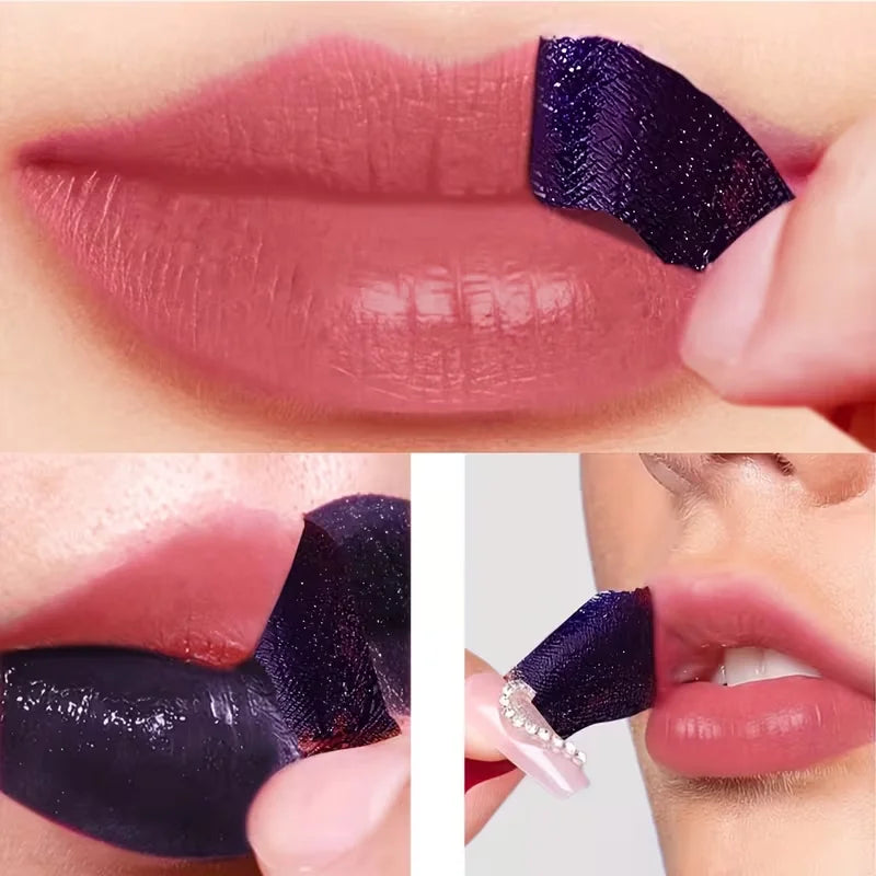 Amzzon.store JUJU DREAM 3-Piece peel-off lip stain set with pink lip tint, waterproof and transfer-proof lip makeup in a glossy finish.