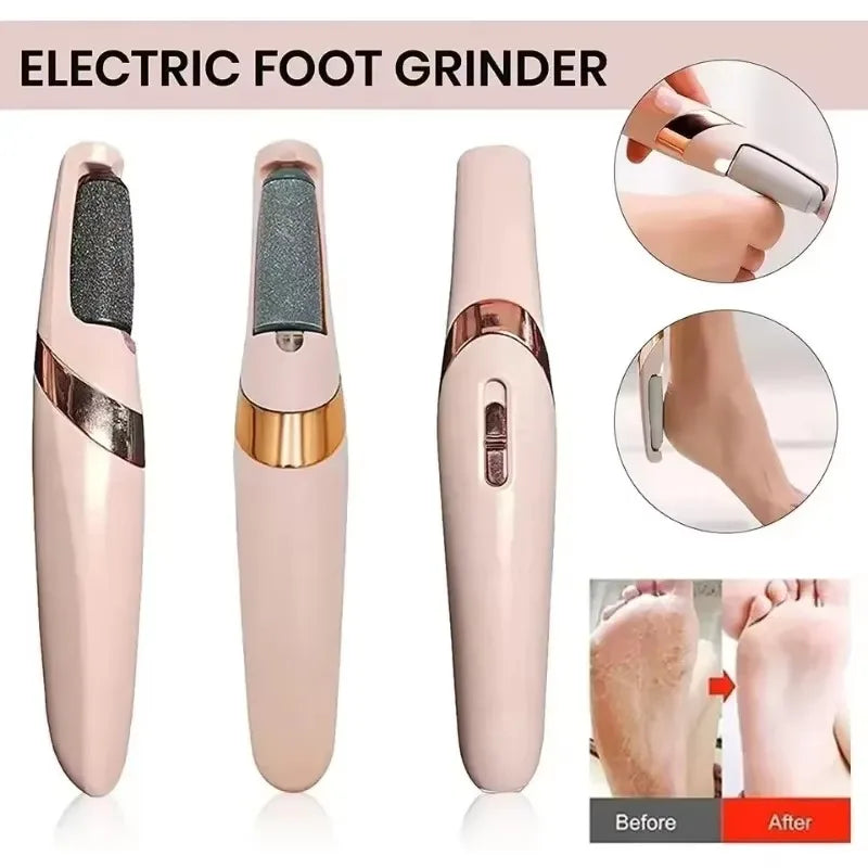 Rechargeable electronic pedicure tool for dead skin removal and smooth feet
